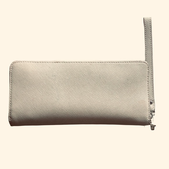 Michael Kors Jet Set Travel Large Saffiano Leather Zip Wallet Wristlet - Picture 2 of 13